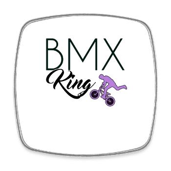 Le roi du BMX - Magnet carré - blanc - Devant