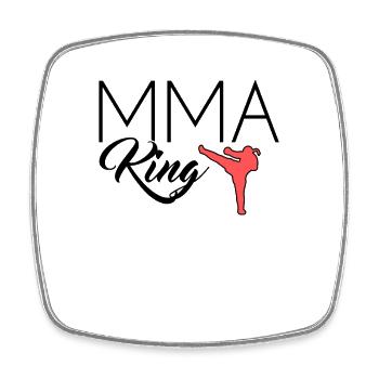 MMA King - Viereckiger Kühlschrankmagnet - Weiß - Vorne