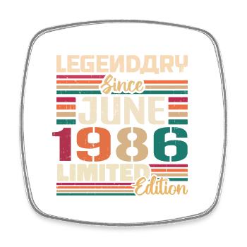 Légendaire Juin 1986 Edition Limitée Juin 1986 - Magnet carré - blanc - Devant