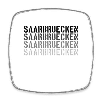 Sarrebruck - Magnet carré - blanc - Devant