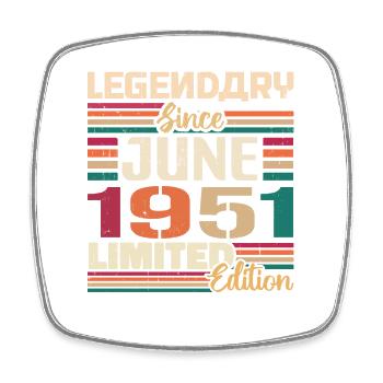 Légendaire Juin 1951 Edition Limitée Juin 1951 - Magnet carré - blanc - Devant
