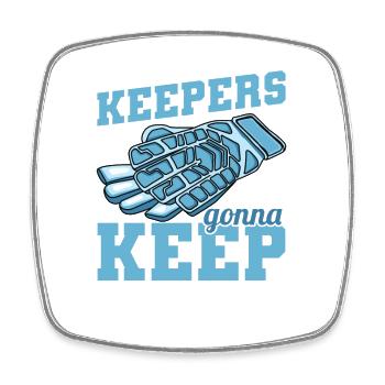 Keepers going to Keep - Square fridge magnet - white - Front