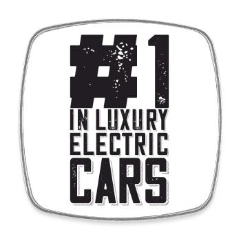 No. 1 In Luxury Electric Cars - for Electric Car - Square fridge magnet - white - Front