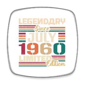 Juillet 1960 Anniversaire Juillet 1960 Juillet Millésime - Magnet carré - blanc - Devant