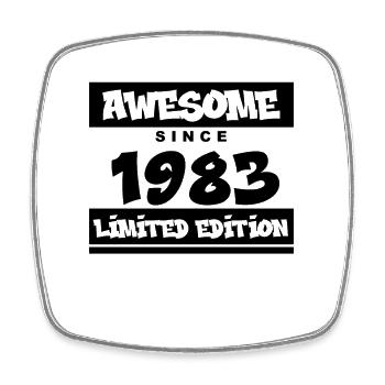 1983 - Jahrgang 1983 - Fantastisch seit 1983 - Viereckiger Kühlschrankmagnet - Weiß - Vorne