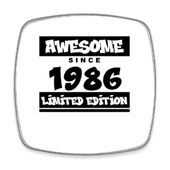1986 - Jahrgang 1986 - Fantastisch seit 1986 - Viereckiger Kühlschrankmagnet - Weiß - Vorne