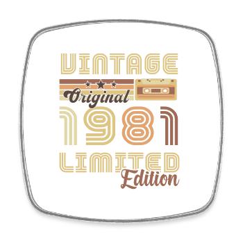 Original Vintage 1981 édition limitée 1981 - Magnet carré - blanc - Devant