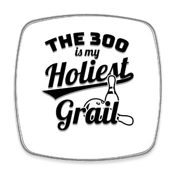Bowler Saying - Square fridge magnet - white - Front