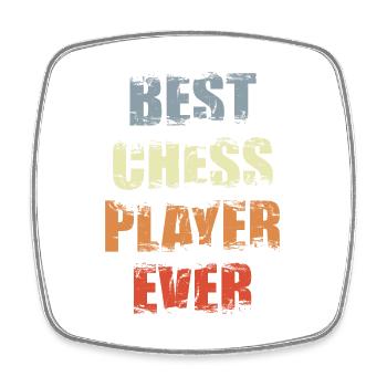 Best Chess Player - Square fridge magnet - white - Front