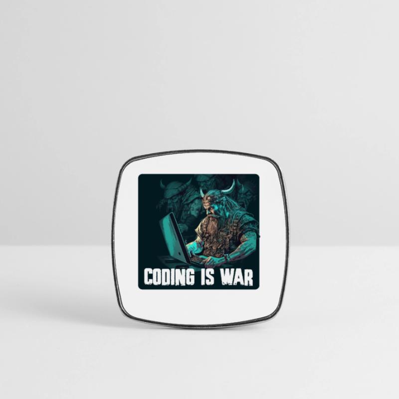 Programming Vikings Square fridge magnet