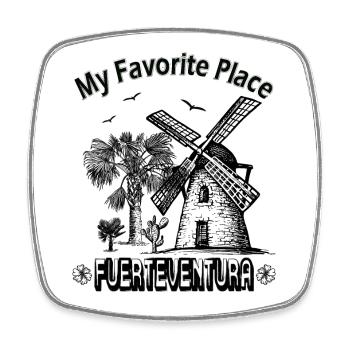 My Favorite Place Fuerteventura Dream Island - Square fridge magnet - white - Front