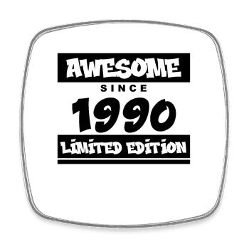 1990 - Born 1990 - Fantastic since 1990 - Square fridge magnet - white - Front