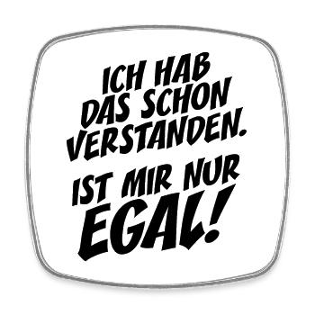 Hab Das Schon Verstanden Ist Mir Nur Egal Faultier - Viereckiger Kühlschrankmagnet - Weiß - Vorne