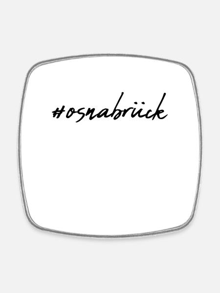 Osnabrück - Viereckiger Kühlschrankmagnet - Weiß