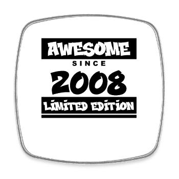 2008 - Jahrgang 2008 - Fantastisch seit 2008 - Viereckiger Kühlschrankmagnet - Weiß - Vorne
