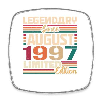 1997 Août Anniversaire Légende Août 1997 - Magnet carré - blanc - Devant