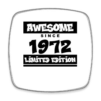 1972 - Born 1972 - Fantastic since 1972 - Square fridge magnet - white - Front