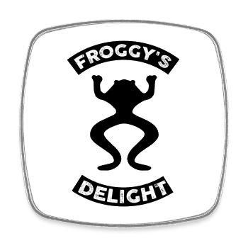 Froggy's Delight Academy. - Magnet carré - blanc - Devant