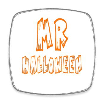 Mr. Halloween - Square fridge magnet - white - Front
