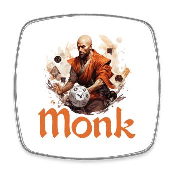 Vous incarnez un moine dans un jeu de rôle ? Parfait - Magnet carré - blanc - Devant
