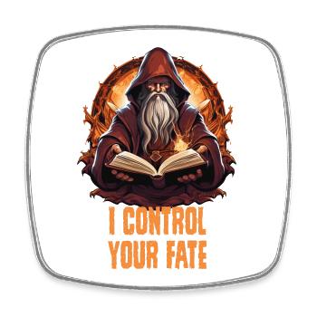 Game Master – I Control Your Fate RPG - Square fridge magnet - white - Front