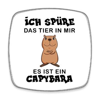 Capybara Wasserschwein Capybaras - Viereckiger Kühlschrankmagnet - Weiß - Vorne
