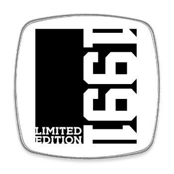 LIMITED EDITION 1991 35TH BIRTHDAY - Square fridge magnet - white - Front