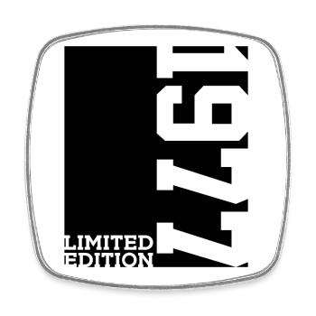 LIMITED EDITION 1977 49TH BIRTHDAY - Square fridge magnet - white - Front