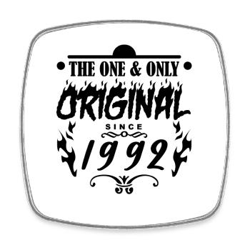 1992 - Year of construction 1992 - Year of construction 1992 - Square fridge magnet - white - Front