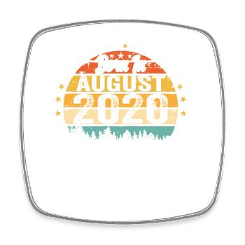 August 2020 Geburtstag Geschenkideen 2020 August - Viereckiger Kühlschrankmagnet - Weiß - Vorne