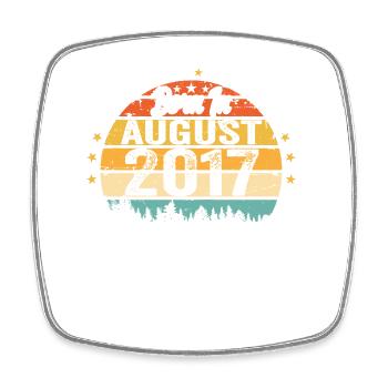 August 2017 Birthday Gift Ideas 2017 August - Square fridge magnet - white - Front