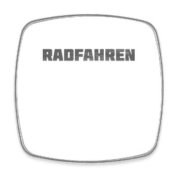 Radfahren - Viereckiger Kühlschrankmagnet - Weiß - Vorne