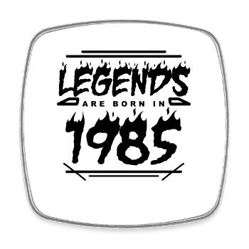 Legende 1985 - Jahrgang 1985 - Baujahr 1985 - Viereckiger Kühlschrankmagnet - Weiß - Vorne