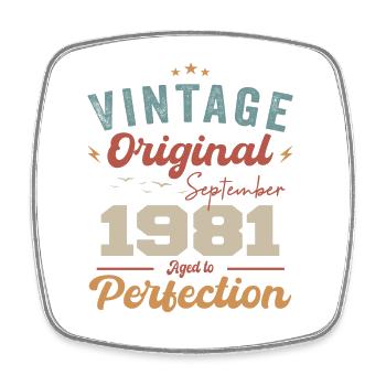 September 1981 Jubilee 1981 September Gift - Square fridge magnet - white - Front