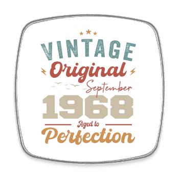 September 1968 Jubilee 1968 September Gift - Square fridge magnet - white - Front