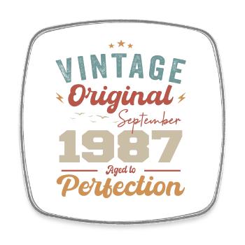 September 1987 Jubilee 1987 September Gift - Square fridge magnet - white - Front
