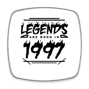 1997 - Year of construction 1997 - Year of construction 1997 - Square fridge magnet - white - Front