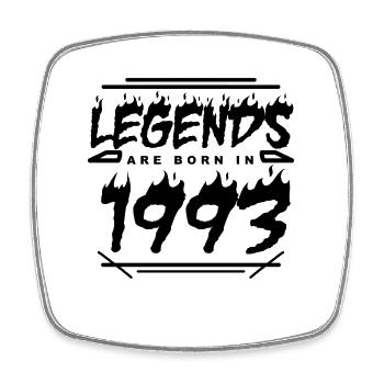 Legend 1993 - Born 1993 - Built in 1993 - Square fridge magnet - white - Front