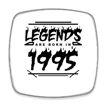 Legend 1995 - Born 1995 - Built in 1995 - Square fridge magnet - white - Front