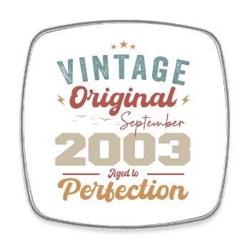September 2003 Anniversary 2003 September Gift - Square fridge magnet - white - Front
