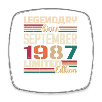 September 1987 Jubilee 1987 September Gift - Square fridge magnet - white - Front