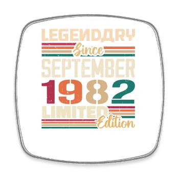 September 1982 Jubilee 1982 September Gift - Square fridge magnet - white - Front