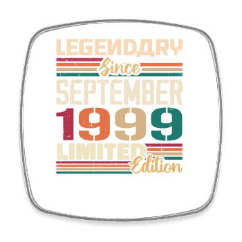 September 1999 Anniversary 1999 September Gift - Square fridge magnet - white - Front