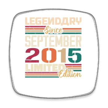 September 2015 Anniversary 2015 September Gift - Square fridge magnet - white - Front