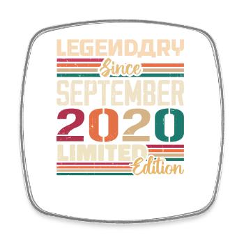 September 2020 Anniversary 2020 September Gift - Square fridge magnet - white - Front