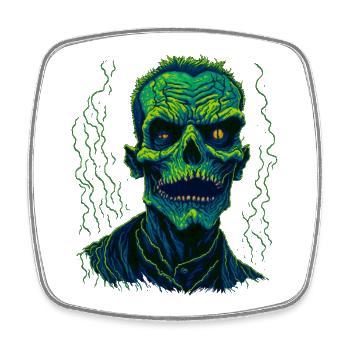 Zombi - Square fridge magnet - white - Front