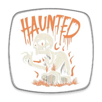 Haunted Skeleton - Square fridge magnet - white - Front