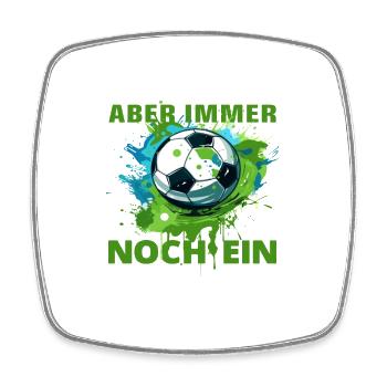 Fußballer 28 Geburtstag Fußballspieler Fußball - Viereckiger Kühlschrankmagnet - Weiß - Vorne