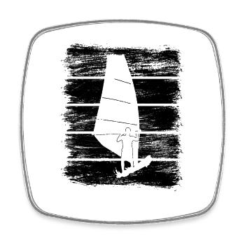 Windsurfing - Square fridge magnet - white - Front