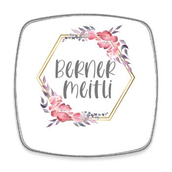 Schweiz Bern Mädchen Heimat Geschenk - Viereckiger Kühlschrankmagnet - Weiß - Vorne